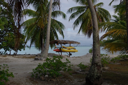 kayaks à disposition des résidants